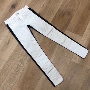 Hudson Colin Short Black/White Colorblock Jean